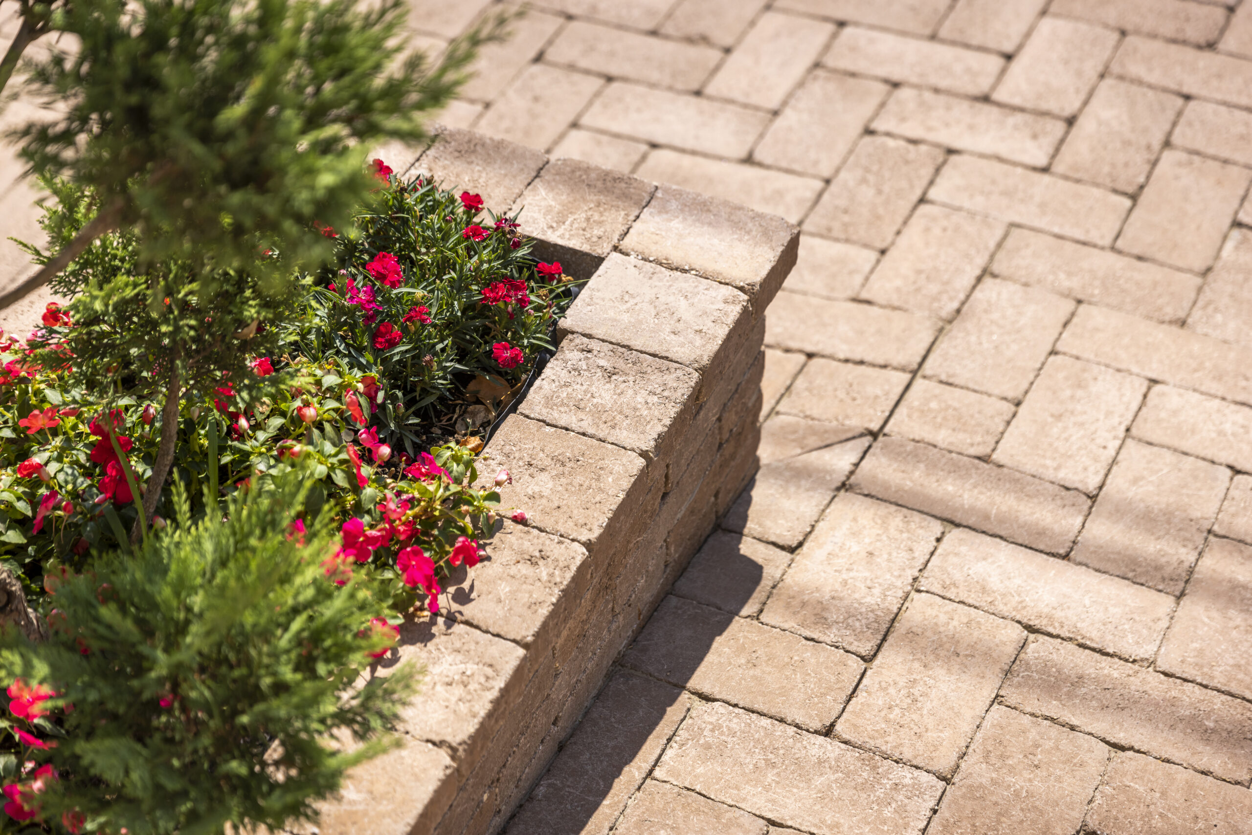 Patio agyagbarna térkő és falazókő