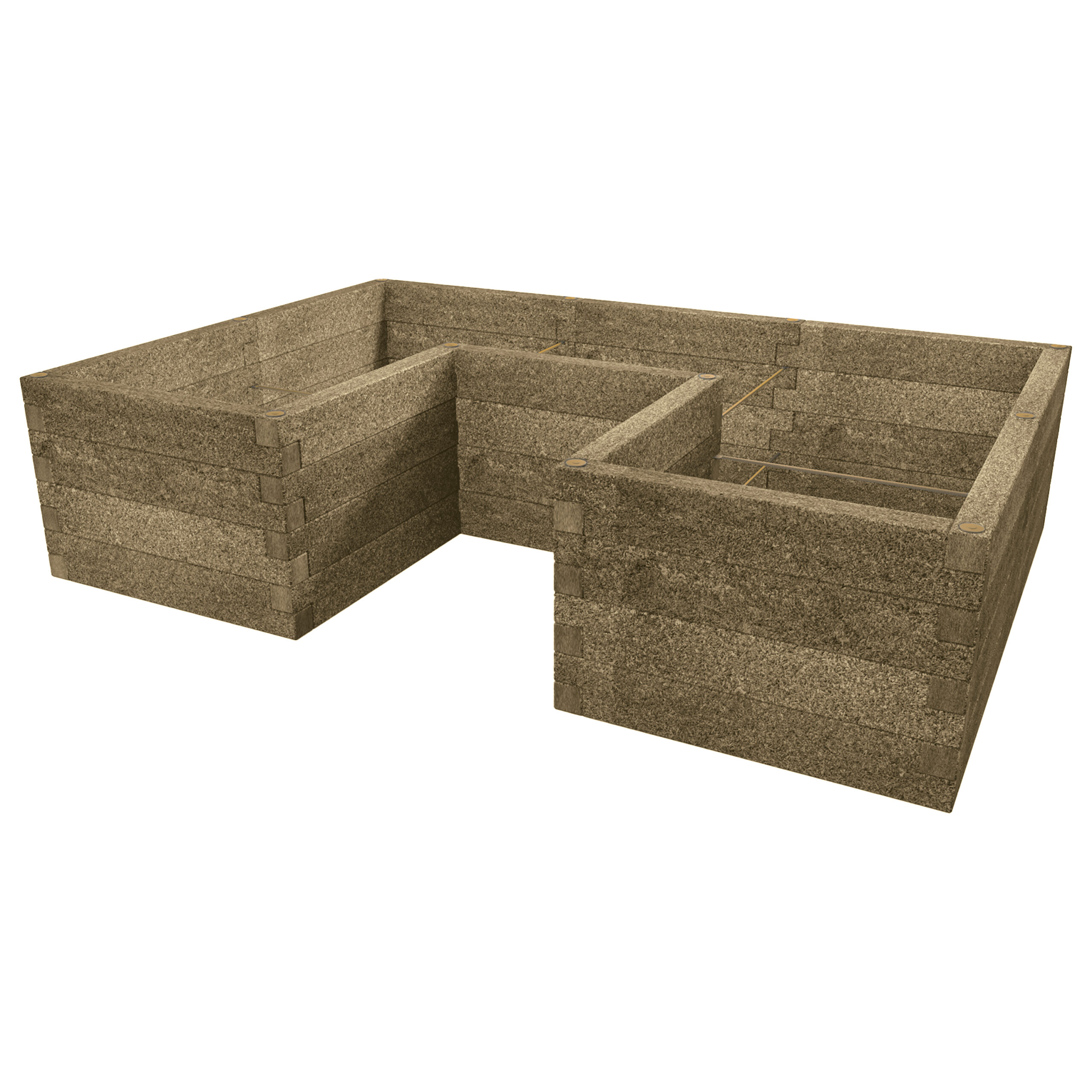 Magaságyás U alakzat sárga